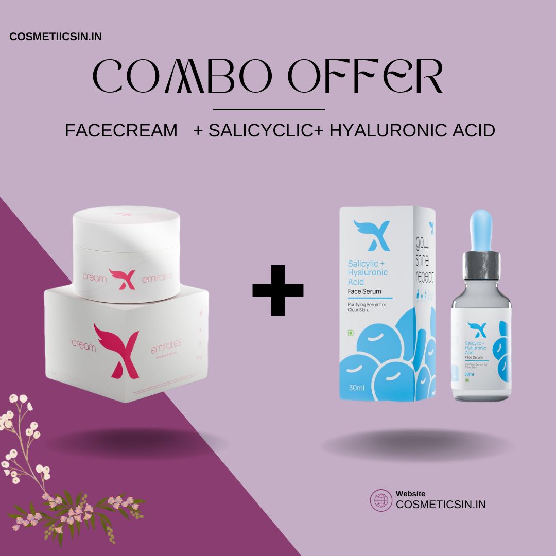Facecream + Salicylic and Hyalururonic acid serum
