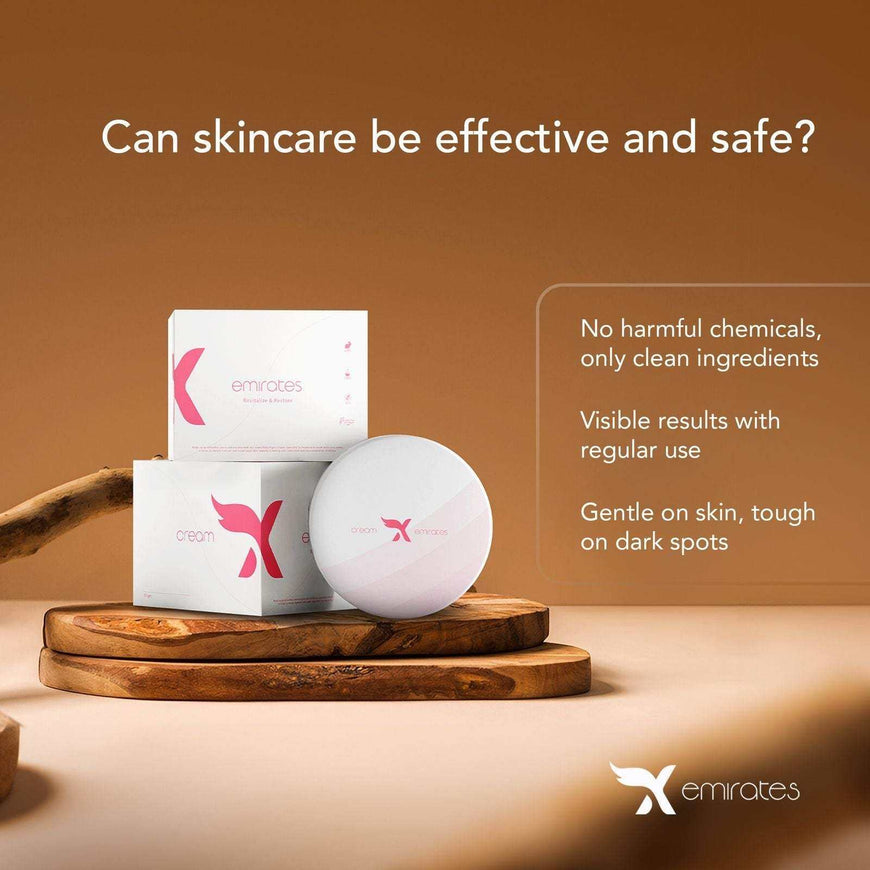 Cream X Emirates luxury face whitening cream with camel milk, saffron, and gold for brightening and nourishing skin