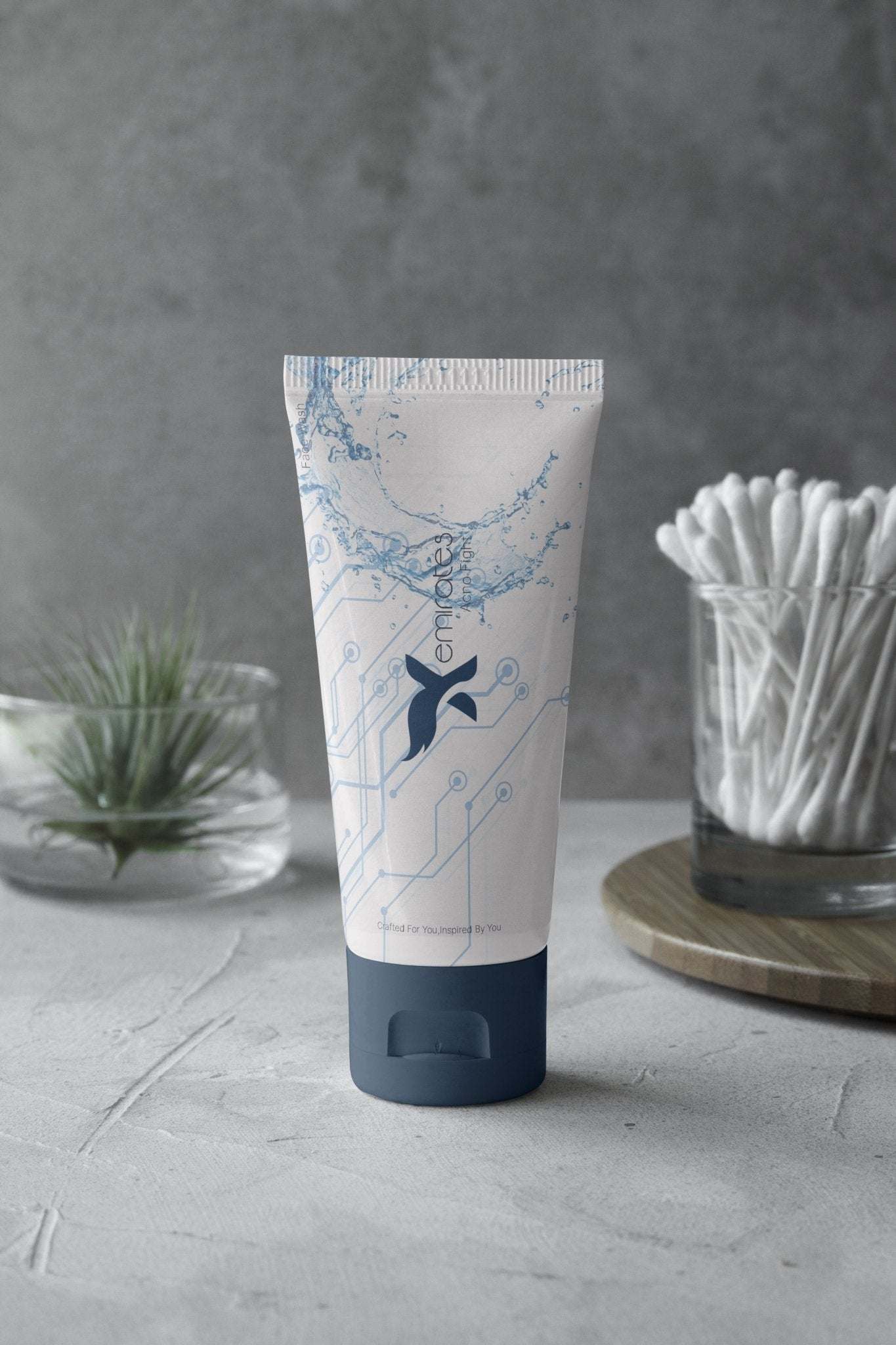 CreamXemirates Skin cleansing Facewash tube with natural ingredients for deep pore cleansing and oil control
