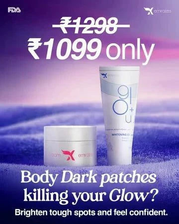 Face Cream & Glow+ combo for brightening face and body areas