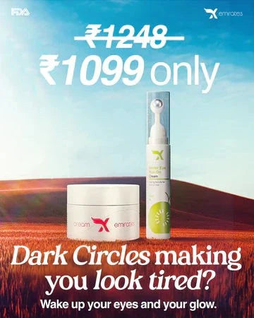 Face Cream and Under Eye Roll-On Serum combo for daily skin hydration and brightening