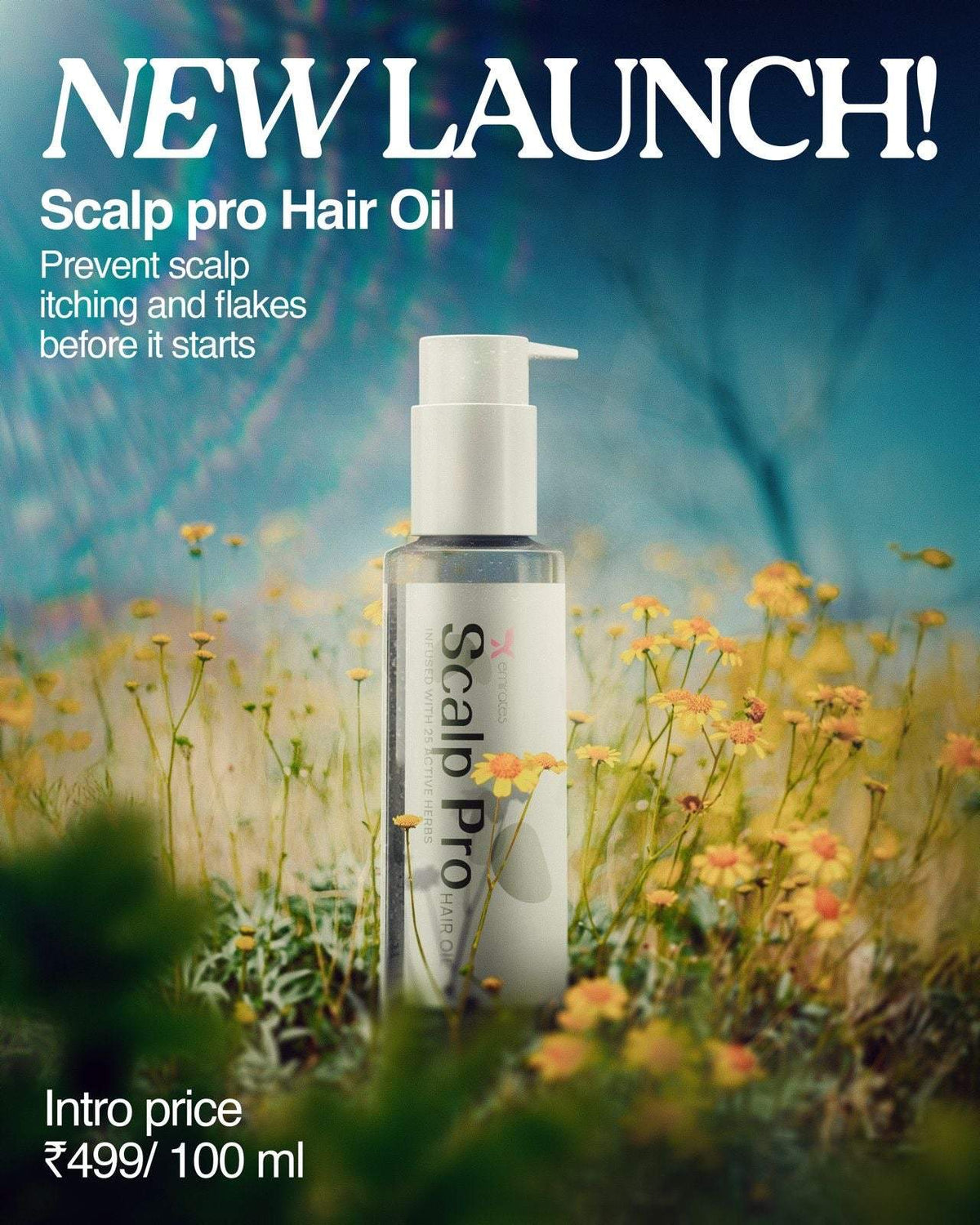 Scalp Pro Hair Oil bottle with natural ingredients for deep nourishment