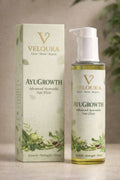 Veloura Ayu Growth Hair Oil bottle with natural herbs