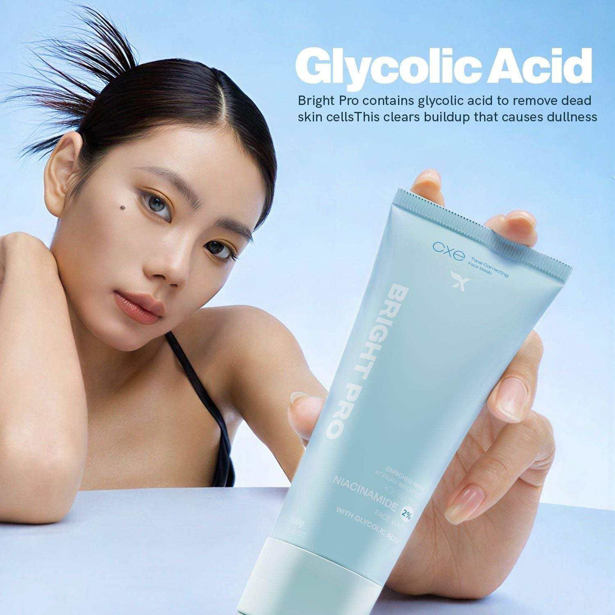 X Emirates Bright Pro daily facial cleanser bottle