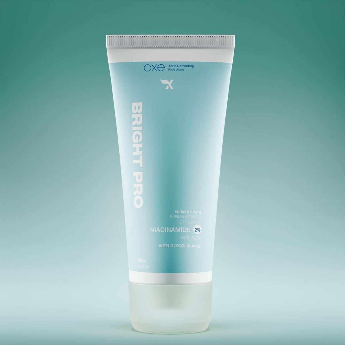 X Emirates Bright Pro daily facial cleanser bottle