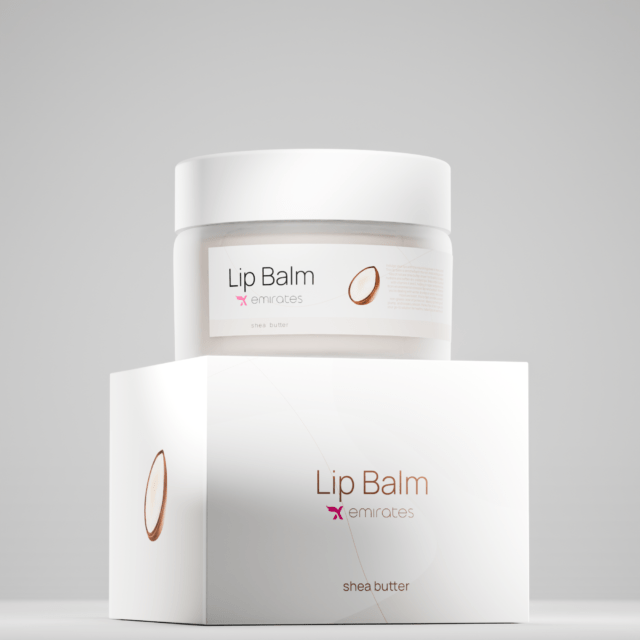 X Emirates Lip Balm with natural ingredients for deep hydration and all-weather lip protection