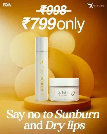 Xemirates sunscreen and shea butter lip balm combo for sun protection and lip hydration